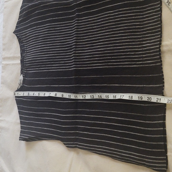 Ichi Antiquites Random Stripes Sleeveless Linen Pullover - Picture 5 of 10